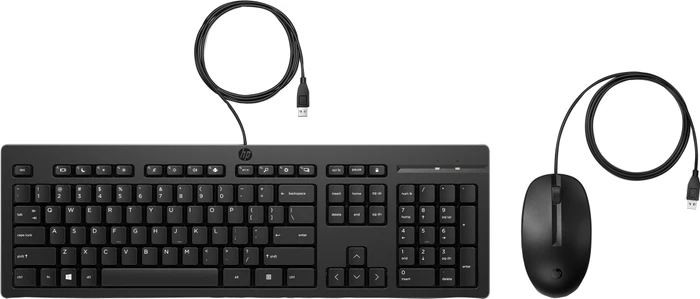 Tastatur HP Wired Keyboard und Mouse 225 USB Schwarz