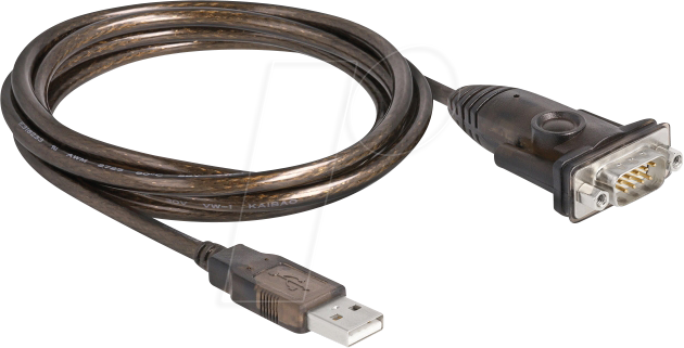Kabel USB 2.0 > Seriell Delock 1.5m schwarz