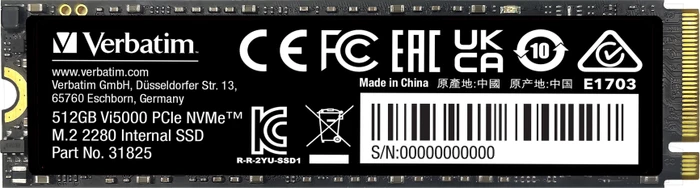 SSD VERBATIM 512GB Vi5000 M.2 NVMe