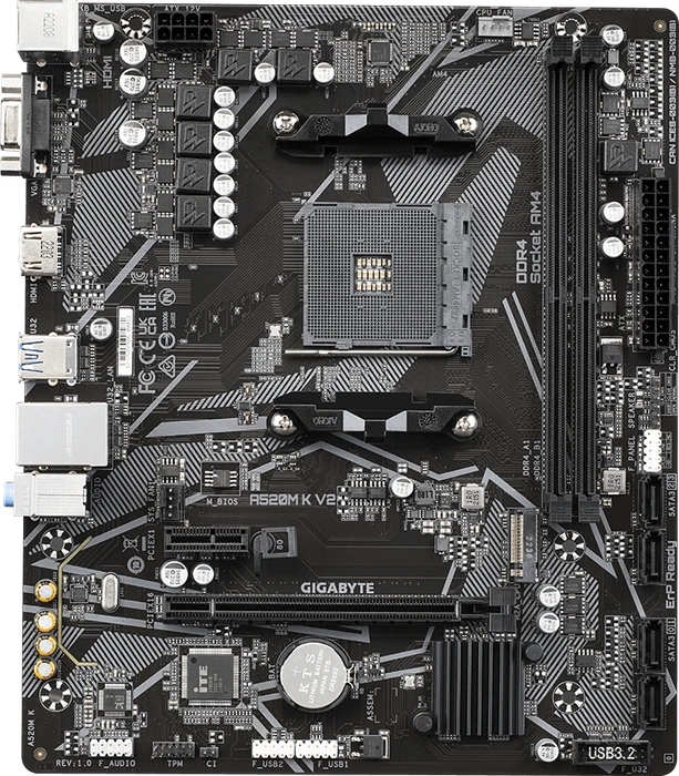 Mainboard AM4 GIGABYTE A520M K V2 mATX