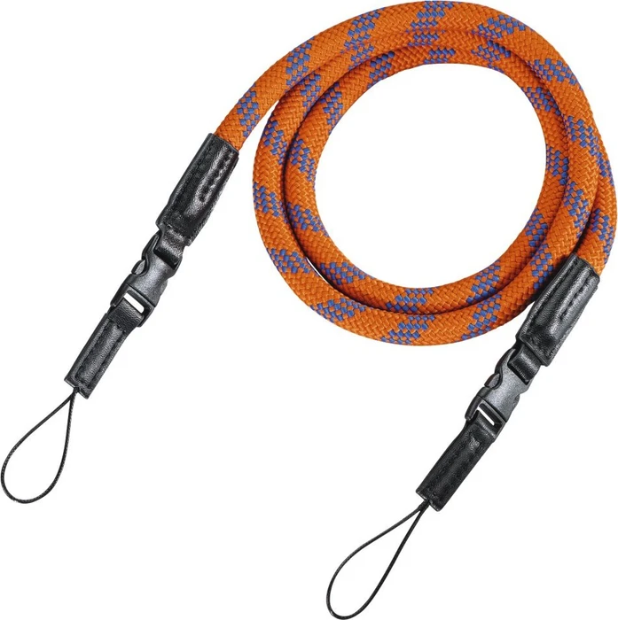 Kamera Zubehör HAMA Kamera-Tragegurt Braid 120 orange/blau