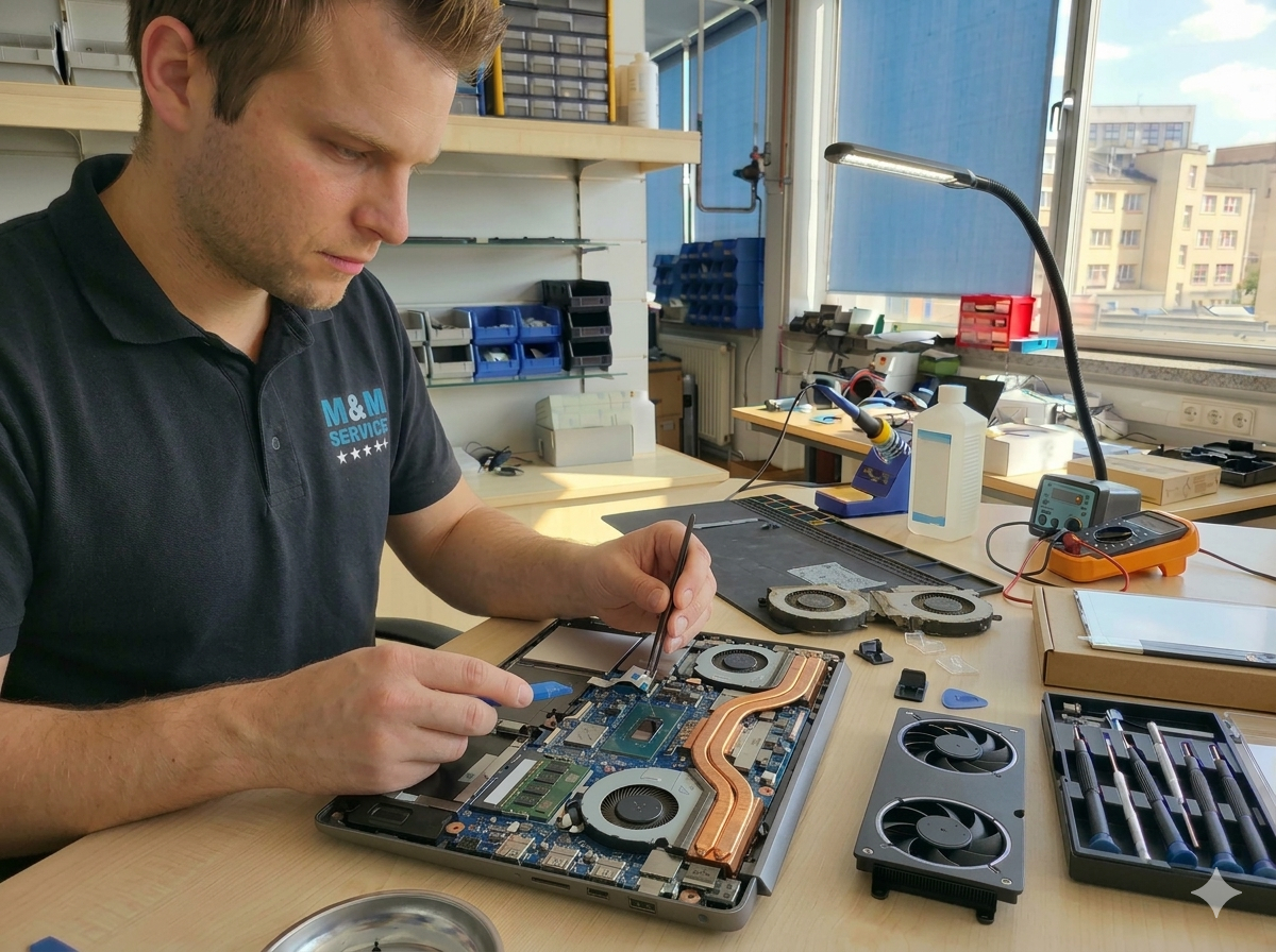 Notebook Lüfter defekt – Reparatur in Dresden (Lüfterausbau und Austausch)