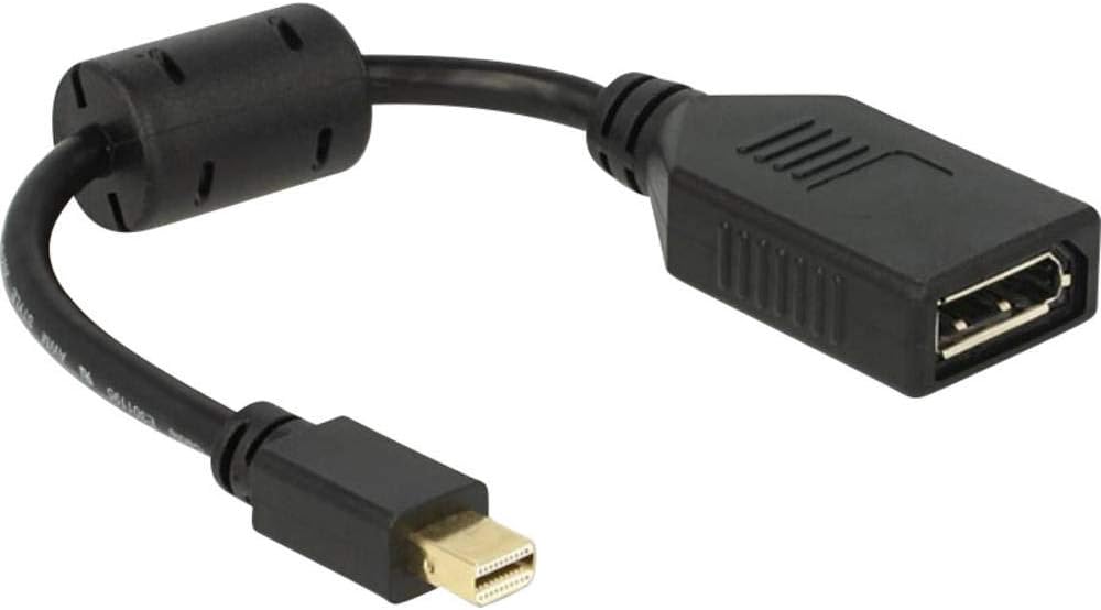Adapter miniDisplayport >DisplayPort DELOCK schwarz