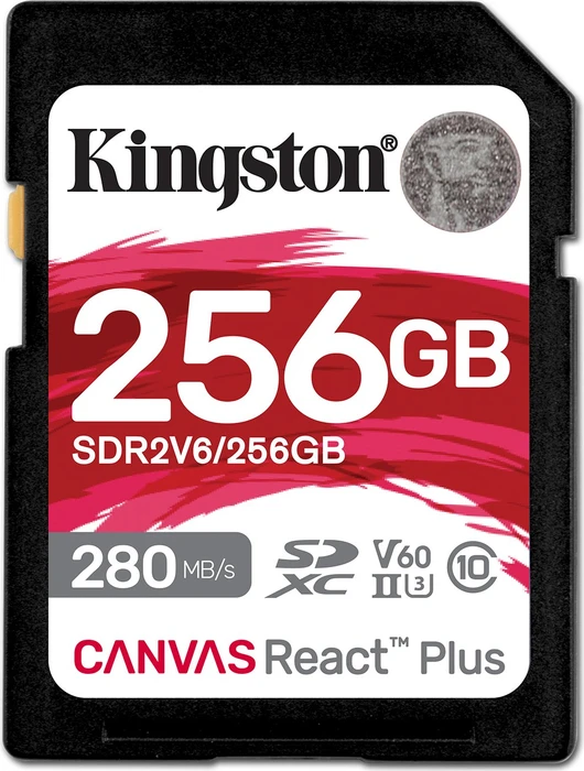 Speicherkarte SD 256GB KINGSTON Canvas React+ UHS-II U3