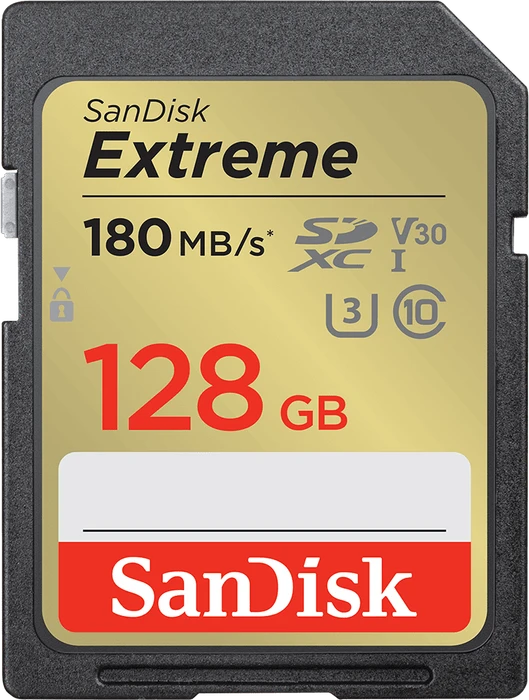 Speicherkarte SD 128GB SANDISK Extreme UHS-I U3