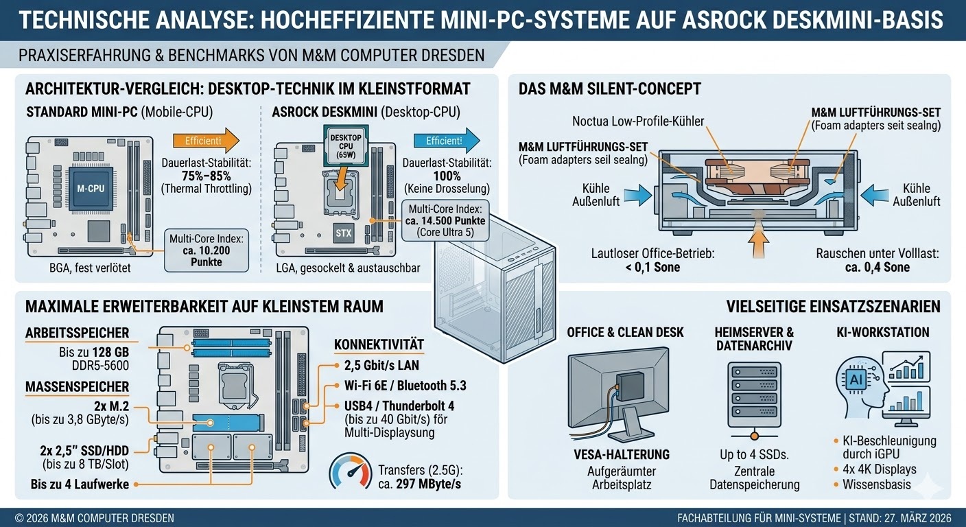 MiniPC mit Asrock DeskMini Barebones – M&M Computer MiniPC