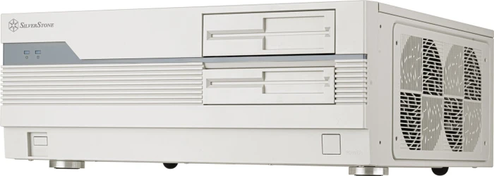Gehäuse HTPC SILVERSTONE SST-FLP01W ATX grau/weiß