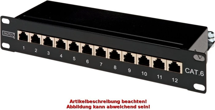 Netzwerk Zubehör Cat.6 Patchfeld DIGITUS 8x 25,4cm (10´)