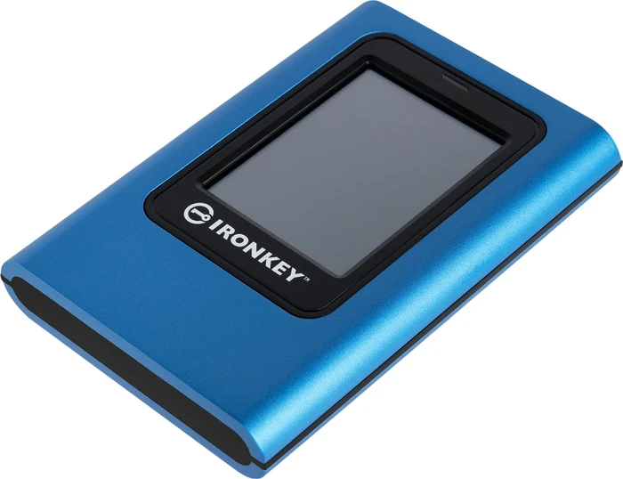 Externe Festplatte SSD KINGSTON 960GB IronKey Vault Privacy 80 blau
