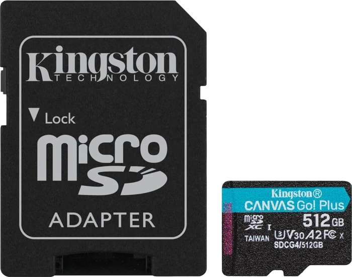 Speicherkarte SD Micro 512GB KINGSTON Canvas Go! Plus UHS-I U3