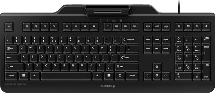 Tastatur CHERRY KC 1000 USB CZ/SK schwarz