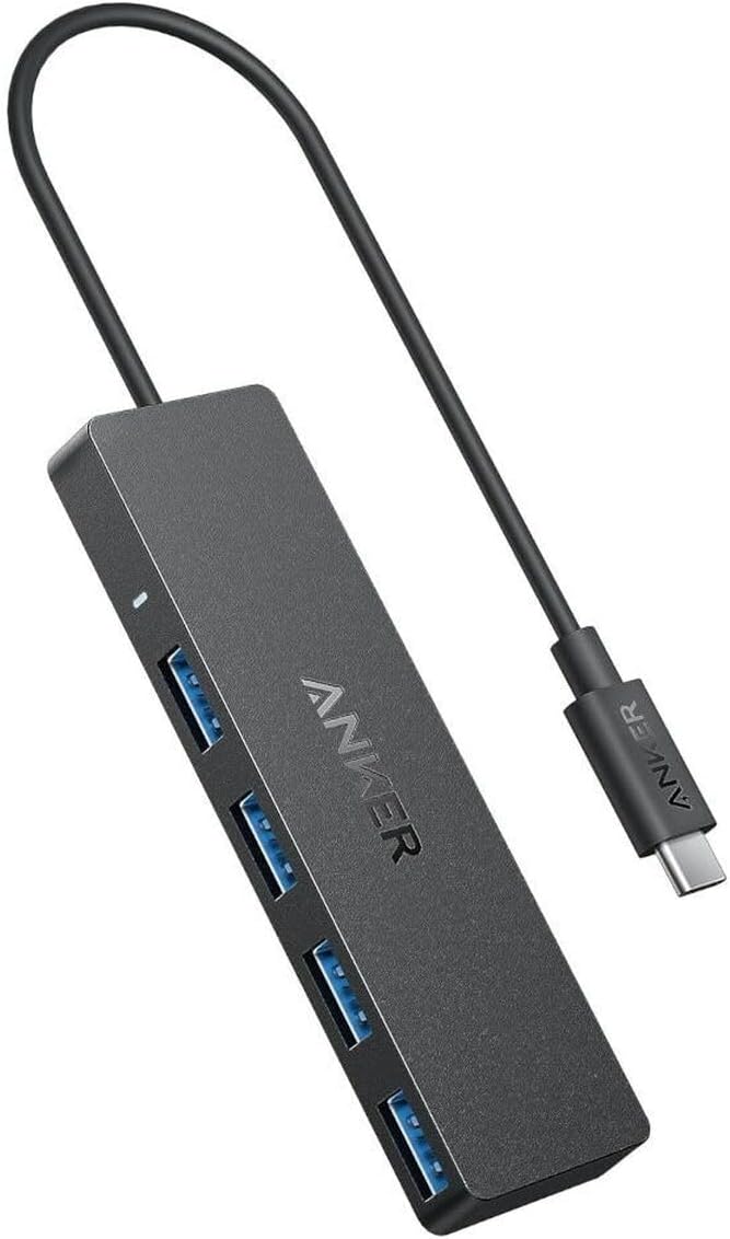 HUB USB3.0 4-Port ANKER USB-C schwarz