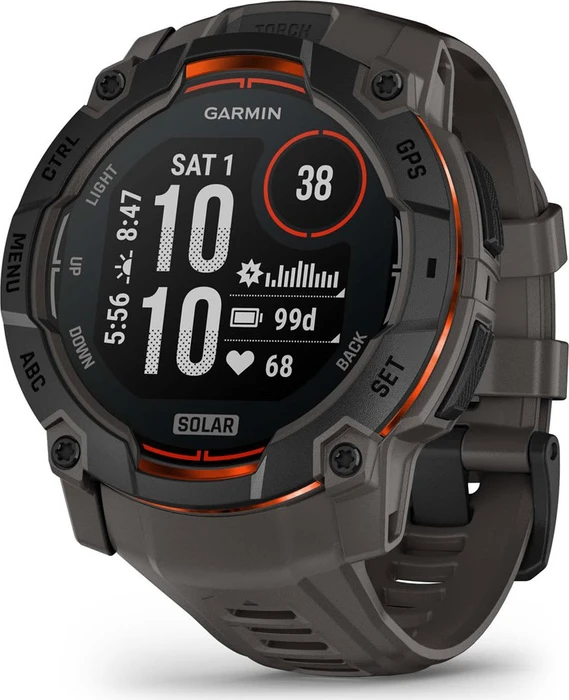 SmartWatch Garmin Instinct 3 Solar 50mm Schwarz