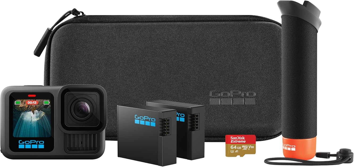 ACTIONCAM Go Pro Hero 13 Black + Accessory Bundle