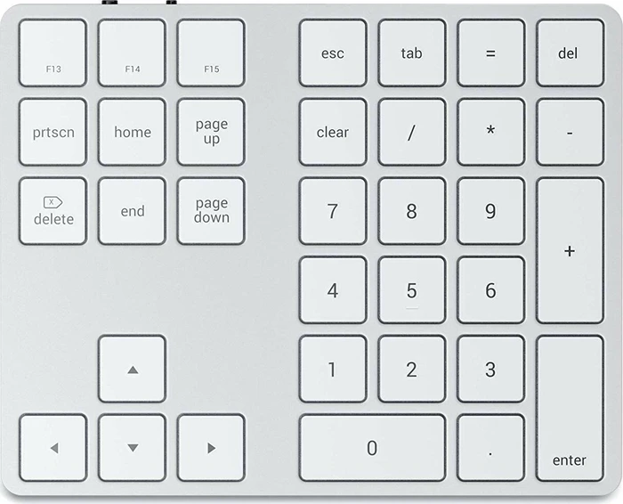 Tastatur Zubehör SATECHI Extended Wireless Keypad Silber